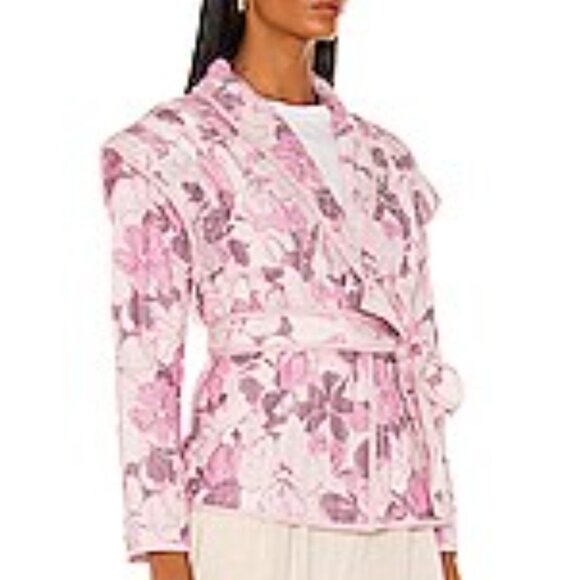 Tularosa Tate Quilted Jacket in Lyla Tropical Floral - Picture 2 of 6